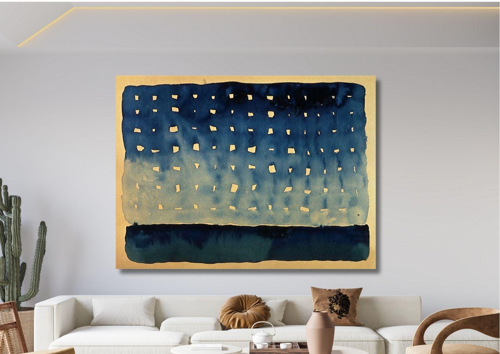 Georgia O'keeffe Starlight Night Wall Art Canvas Print