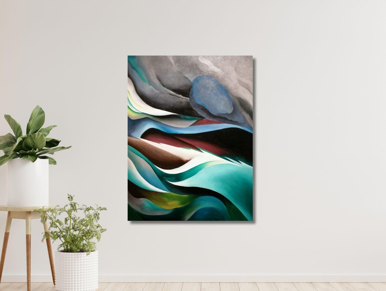 Georgia O'keeffe 'from the Lake No.1' Canvas Art Print - Vintage