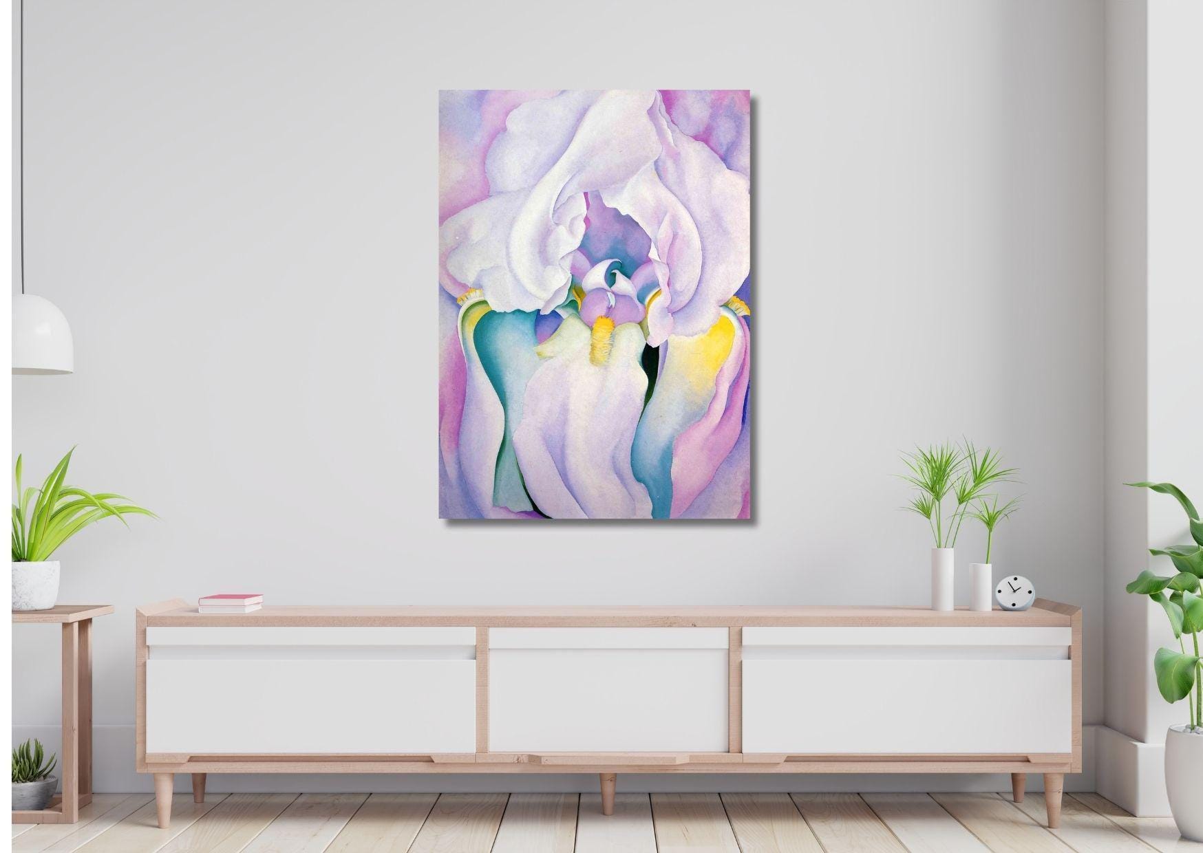 Georgia O'keeffe Light of Iris Wall Art Canvas Print - Flower