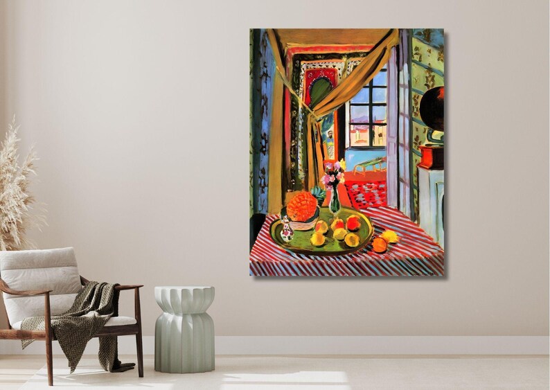 Henri Matisse "Interior at Nice" Wall Art Canvas Print: Wall Decor, Ready to Hang image 5