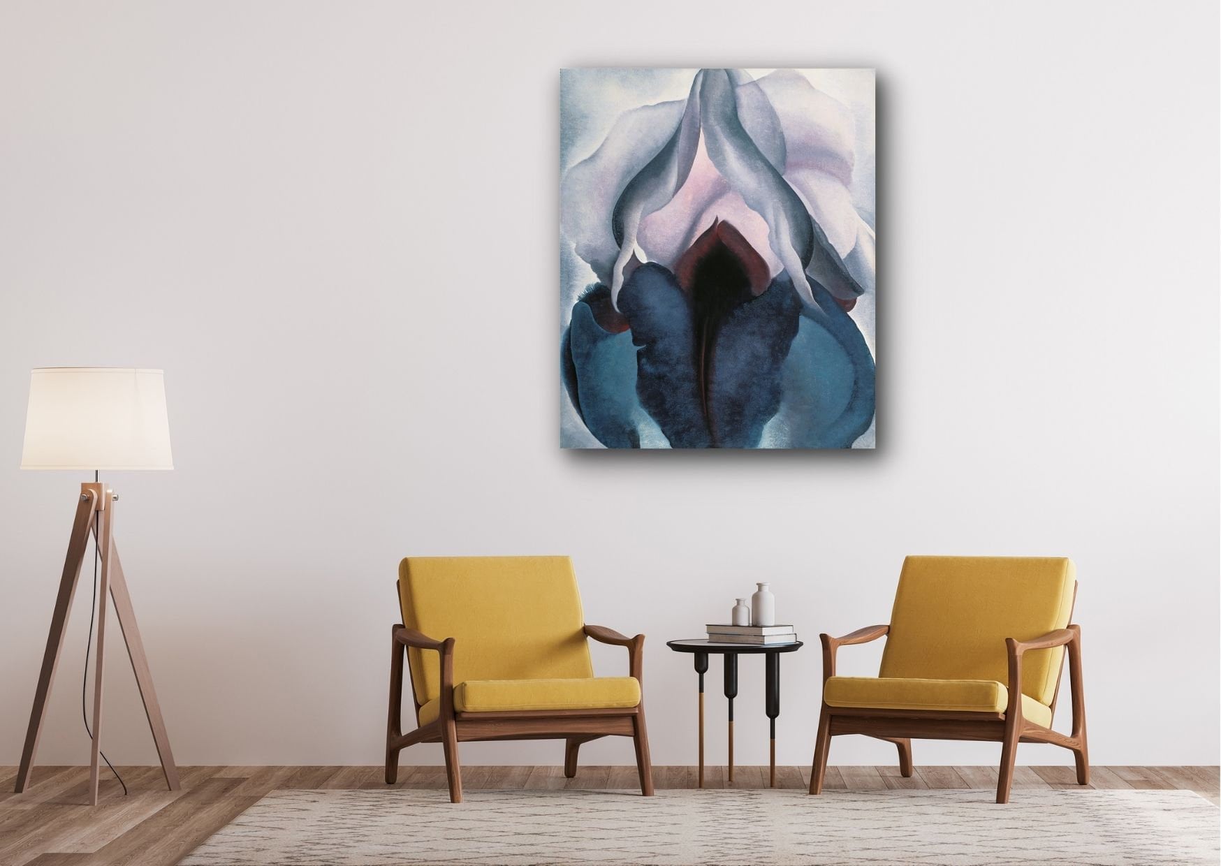 Black Iris, O'keeffe Wall Art, Black Iris, Home Wall Decor