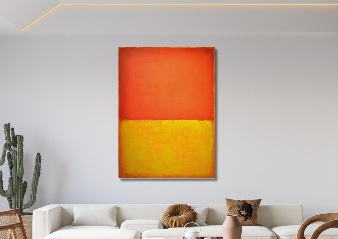 Mark Rothko Orange and Yellow Abstract Wall Art Canvas Print, Ready to ...