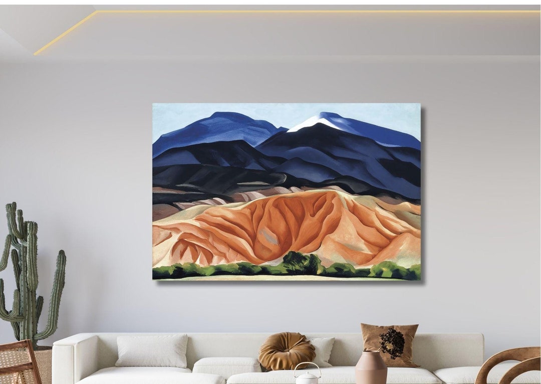 Georgia O'keeffe Mountain Landscape Poster, Georgia O'keeffe Paintings ...