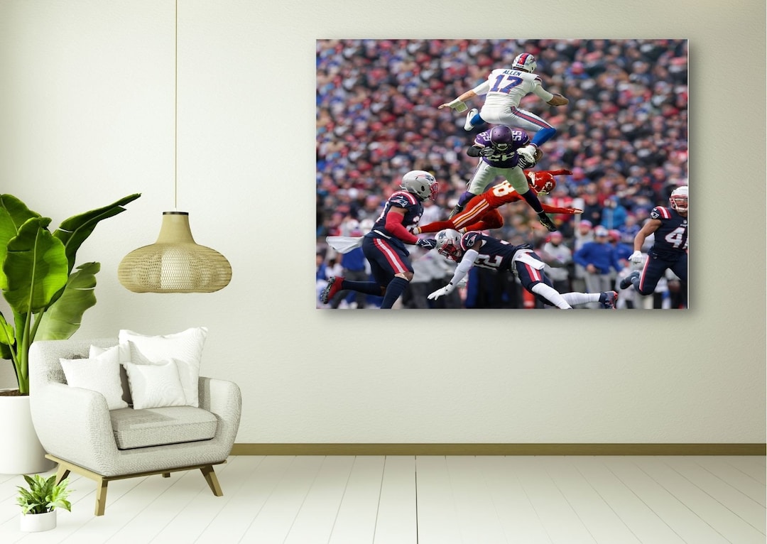 Josh Allen Wall Art, Josh Allen Canvas Wall Art, Josh Allen Poster, NFL