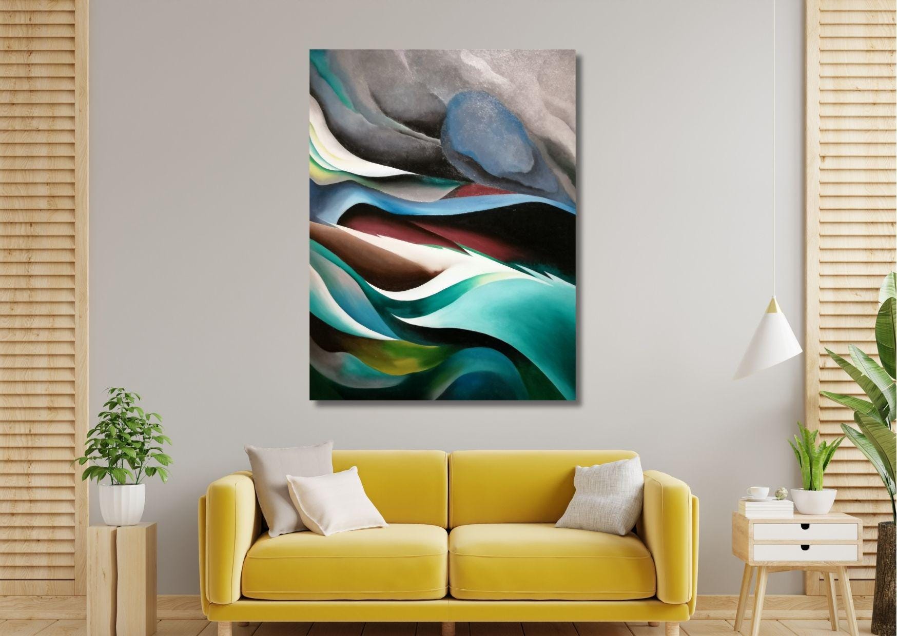 Georgia O'keeffe 'from the Lake No.1' Canvas Wall Art Print