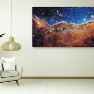 James Webb Telescope, Carina Nebula Deep Field Poster Art, Space Posters Wall Art, James Webb Space Telescope First Images, Large Wall Art
