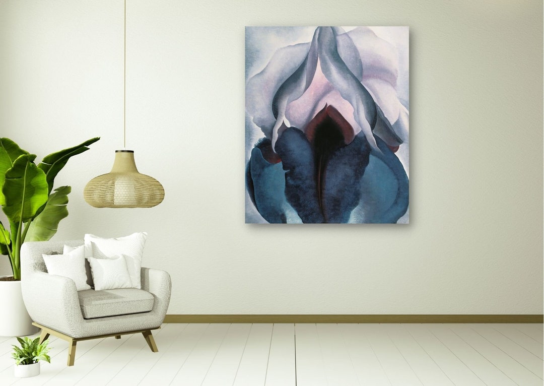 Black Iris, O'keeffe Wall Art, Black Iris, Home Wall Decor