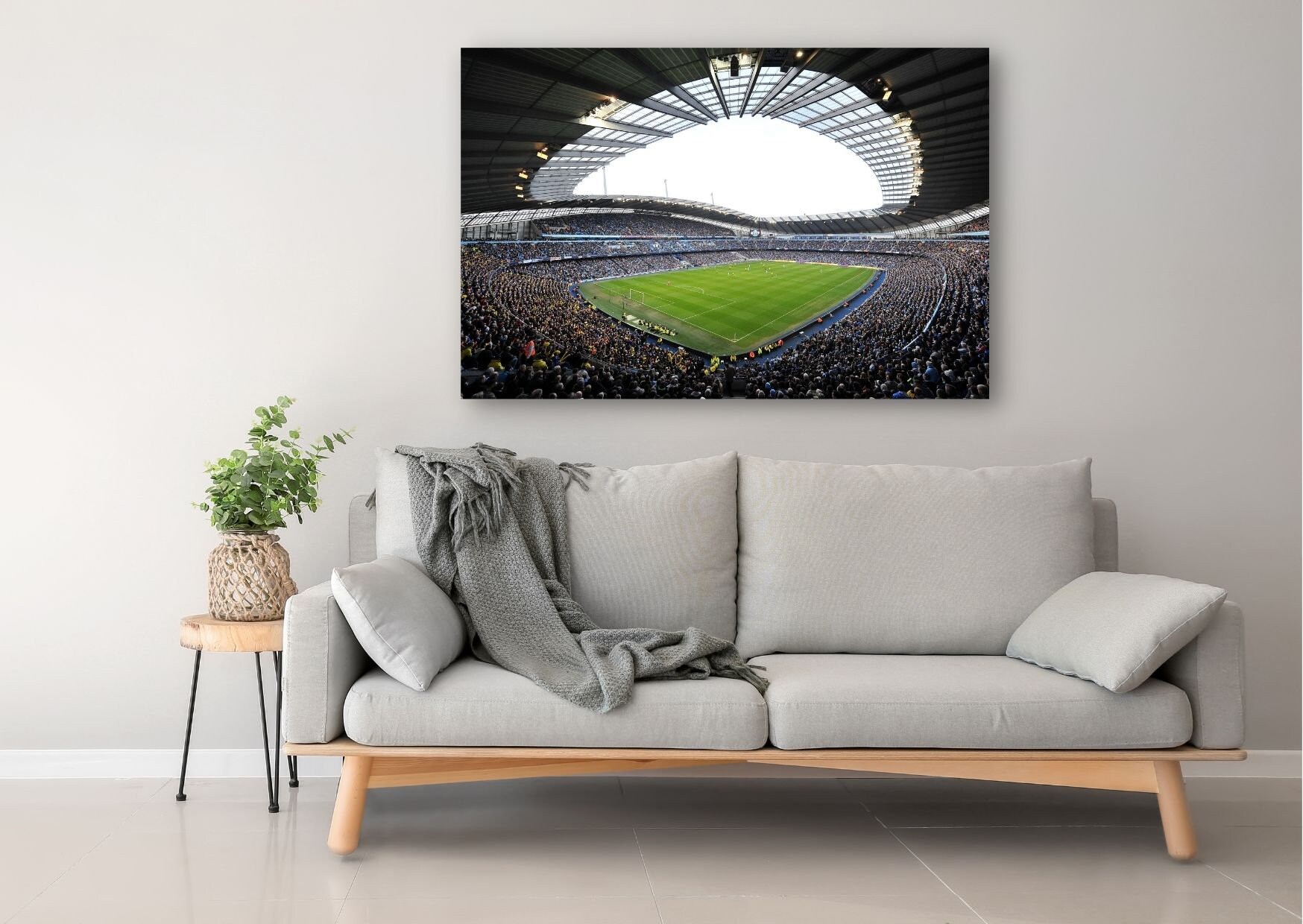 Manchester City FC Stadium Wall Art, Etihad Stadium Poster, Etihad