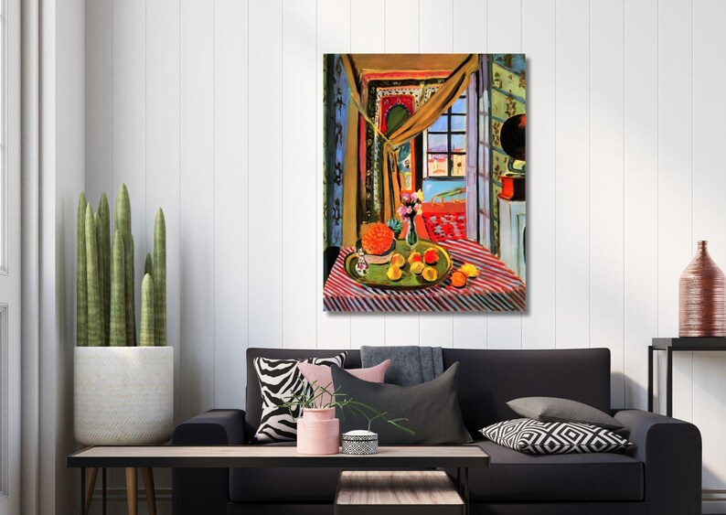 Henri Matisse "Interior at Nice" Wall Art Canvas Print: Wall Decor, Ready to Hang image 3