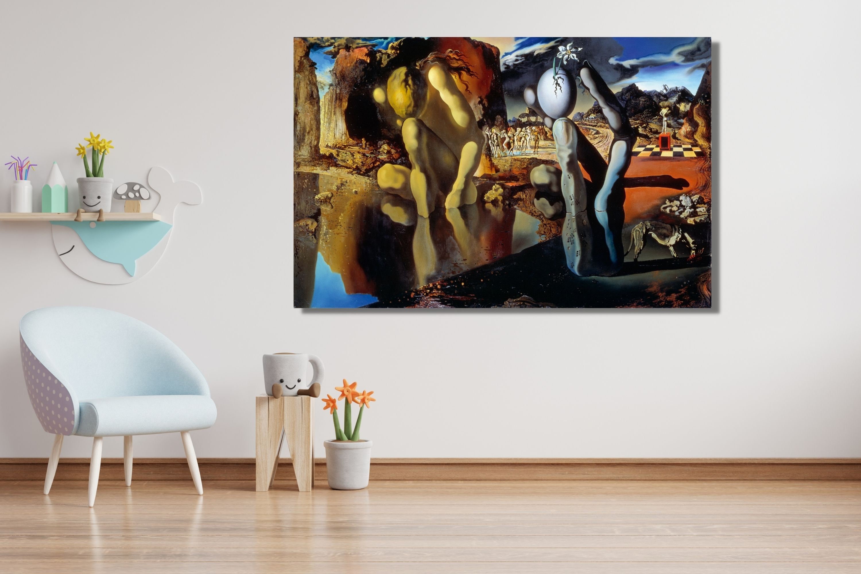 Salvador Dali the Metamorphosis of Narcissus Canvas Poster Home Art ...
