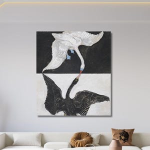 Hilma af Klint The Swan NO. 1, Hilma af Klint The Ten Largest Poster Canvas Wall Art Print, Hilma af Klint Home Decor, Abstract, Wall Decor