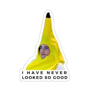 Banana Charles Leclerc  Sticker, Ferrari Formula 1 Meme Stickers, Formula One Decal