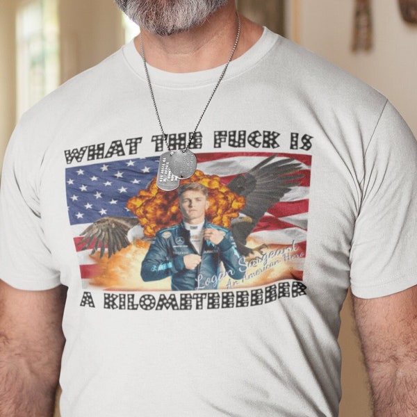 Logan Sargeant Meme T-shirt, What the fuck is a kilometer funny Formula 1 Shirt, Tee for Fans of USA driver Logan Sargeant and Williams F1