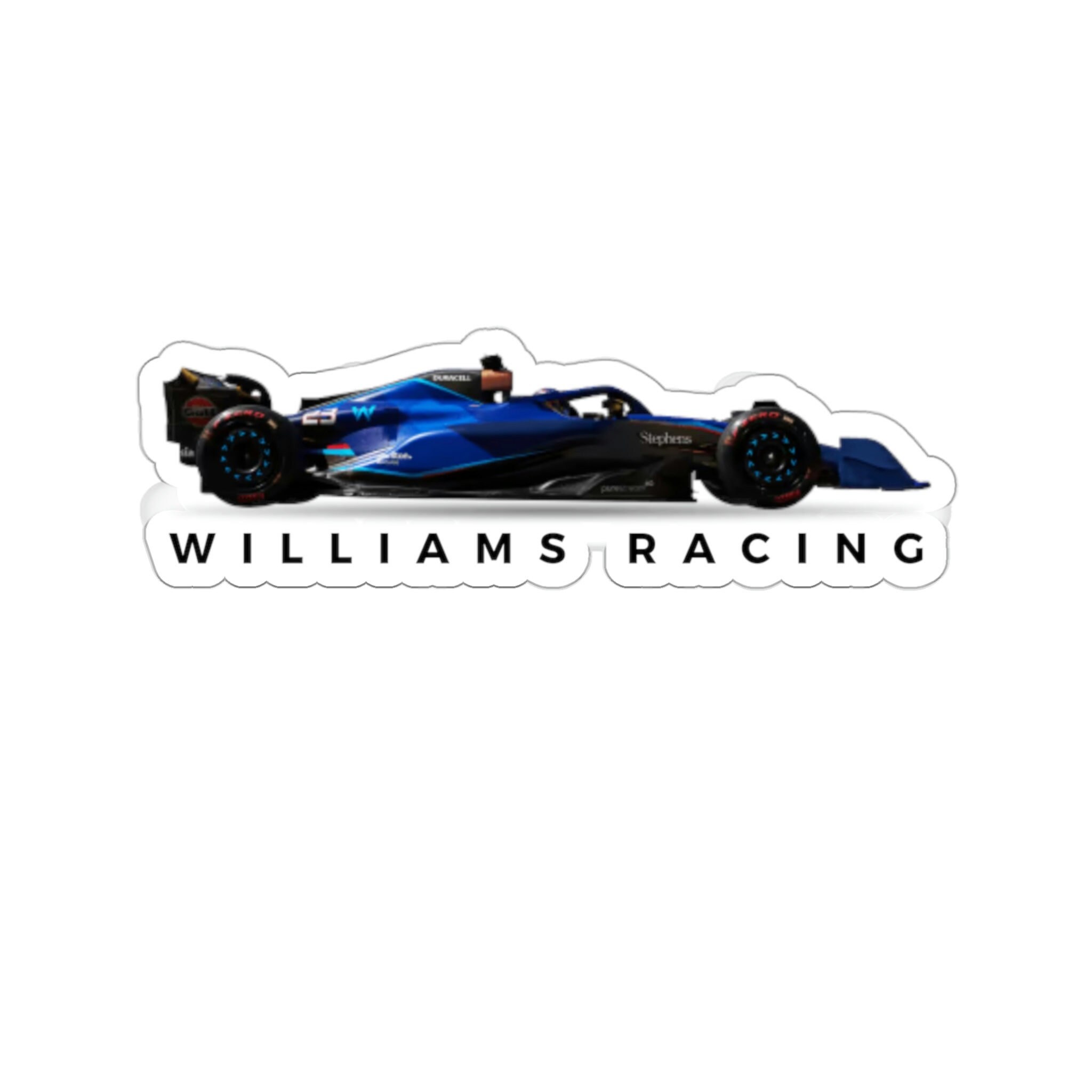 Discover Williams Racing F1 Sticker, Formula 1 Stickers for fans of Alex Albon and Logan Sargeant, Formula One Decal