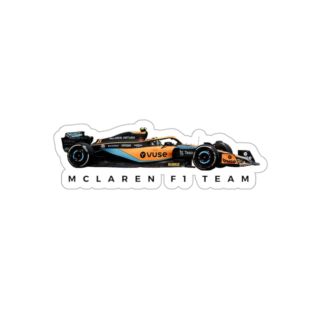 Mclaren F1 Team Sticker, Formula 1 Stickers for Fans of Lando Norris ...