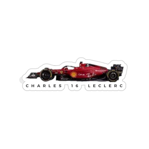 Charles Leclerc F1 Sticker, Car Number 16 Formula 1 Scuderia