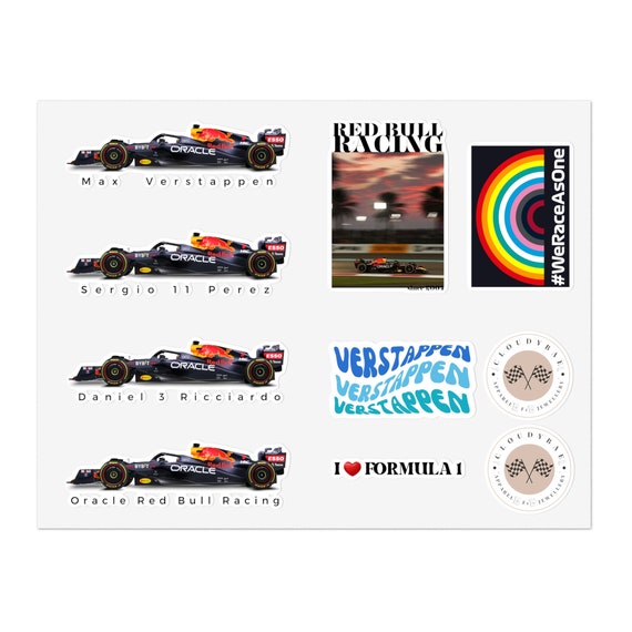 Red Bull Racing Team Decals / Stickers