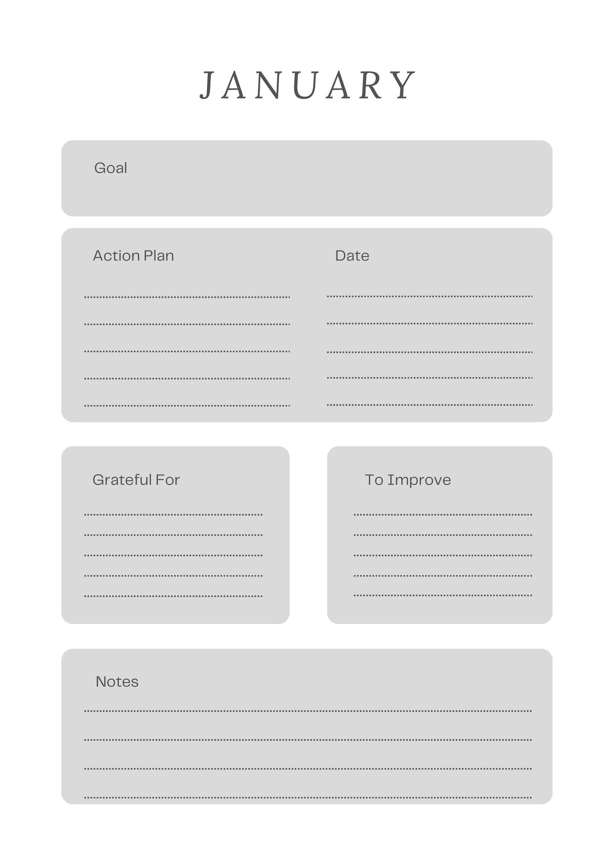 Minimalist 2024 Annual Yearly Planner - Etsy