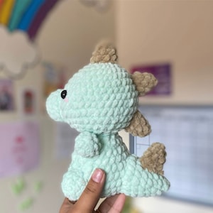 EASY crochet dino pattern, t-rex crochet pattern. dinosaur amigurumi, beginner friendly t-rex crochet, stuffed animal plushie ENGLISH