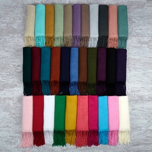 30 Pcs Wedding Pashmina Shawl Scarves, Bulk Pashmina Shawl, Personalized Shawl, Wedding Scarf, Bridesmaid Shawl, Pashmina , Shawls  Wedding