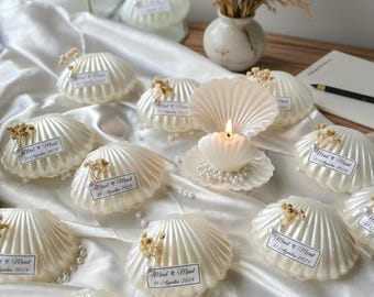 Wedding Favor Custom Candles, Bridal Shower Party Favors, Bulk Candle Jar, Elegant Candle Favor for Wedding Guest, Bridal Shower Gifts