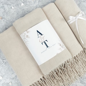 Wedding pashmina Guest   Favors for Guests Pashminas in Bulk Bridal Shower Favors Shawls for Wedding Personalized Party Favors Bulk