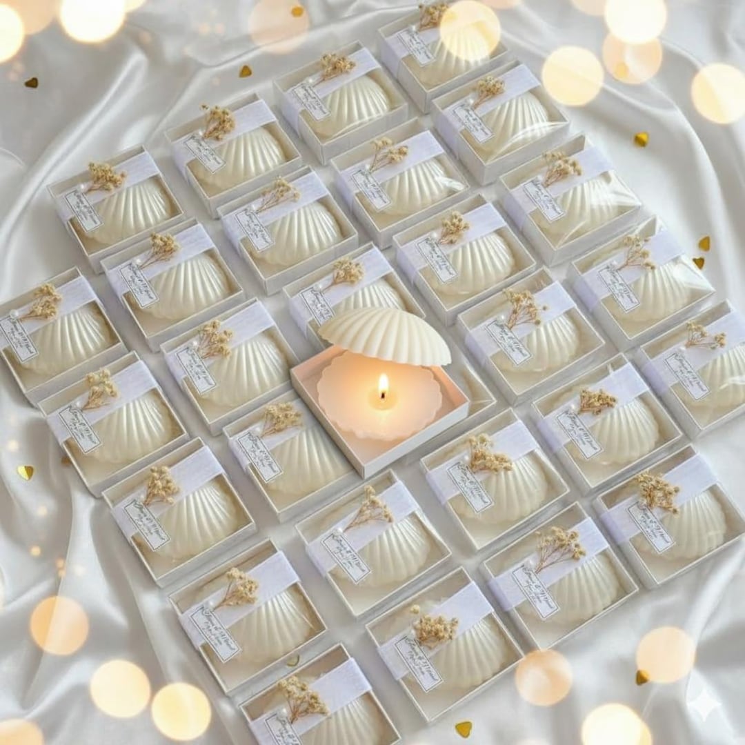 Wedding Favor Custom Candles, Bridal Shower Party Favors, Bulk Candle ...