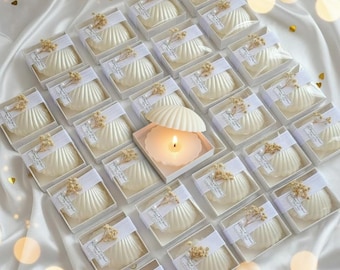 Wedding Favor Custom Candles, Bridal Shower Party Favors, Bulk Candle Jar, Elegant Candle Favor for Wedding Guest, Bridal Shower Gifts