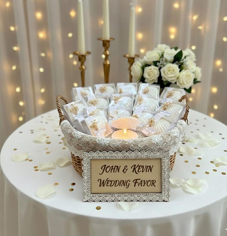Wedding Favor Custom Candles, Bridal Shower Party Favors, Bulk Candle ...