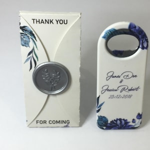 Personalized Magnet Bottle Opener Wedding Favor, Custom Engraved Bottle Opener, Wedding Souvenir, Magnet Bottle Opener in Bulk, Wedding Gift