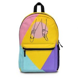 Artsy Ballet Backpack, Dance Bag, Ballet Gift, School Backpack, Cool Backpack for Dancers