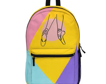 Artsy Ballet Backpack, Dance Bag, Ballet Gift, School Backpack, Cool Backpack for Dancers
