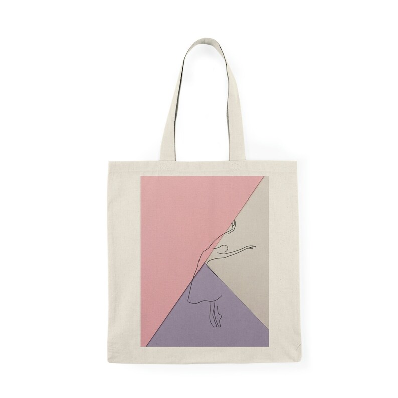 Ballerina Design Tote Bag Artistic tote bag Ballet dancer bag image 2