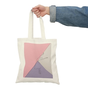 Ballerina Design Tote Bag Artistic tote bag Ballet dancer bag image 1