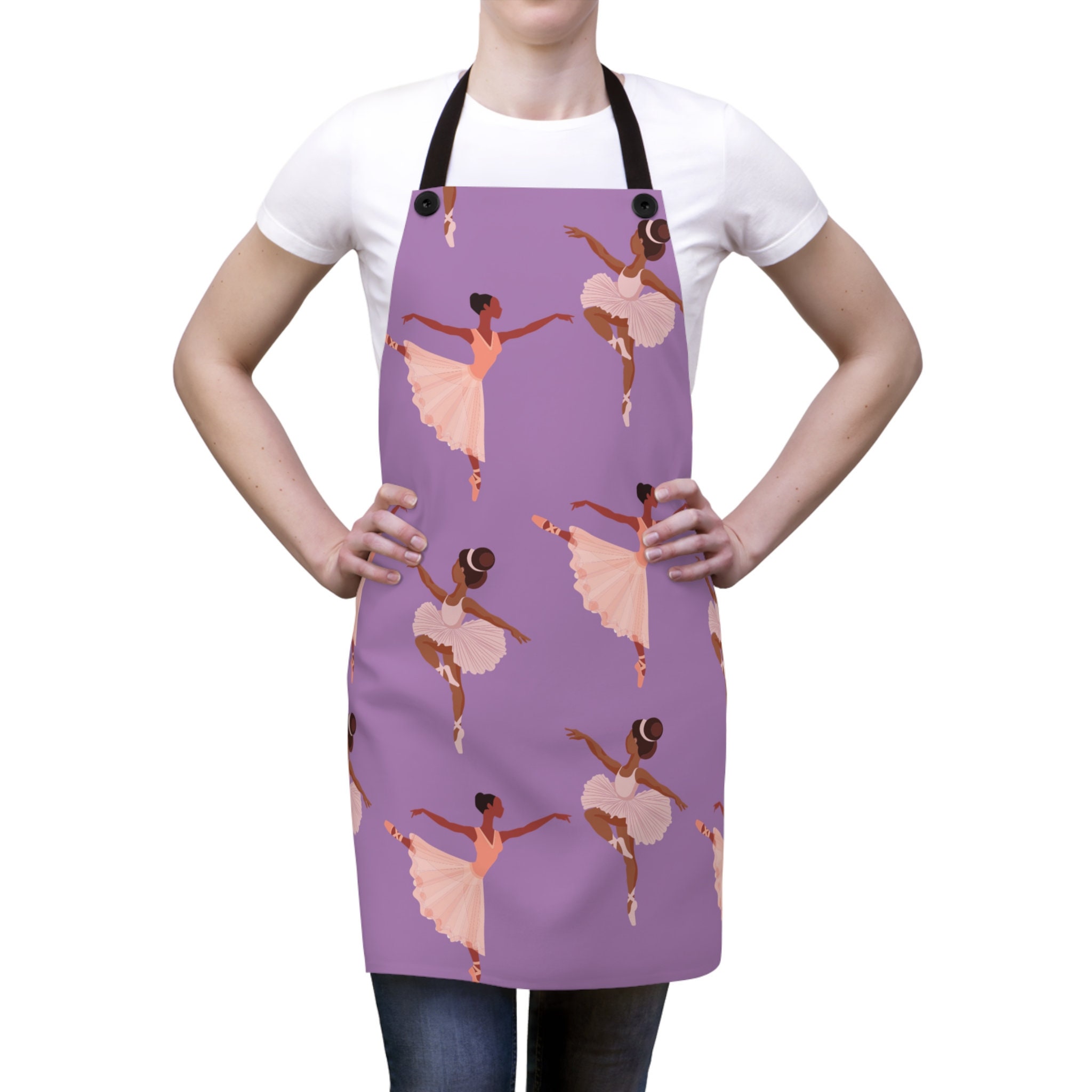 Adult black ballerina apron. Perfect gift for chefs