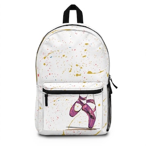 Ballet Backpack, Dance Bag, Artistic Backpack, Ballet Gift, Ballet School Supplies