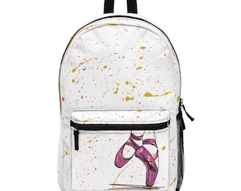 Ballet Backpack, Dance Bag, Artistic Backpack, Ballet Gift, Ballet School Supplies