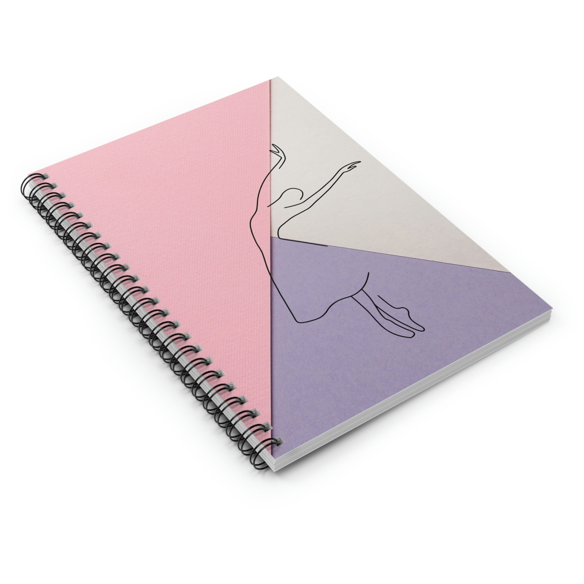 Ballerina Notebook Artistic Design Journal Spiral Ballet Notebook Gifts ...