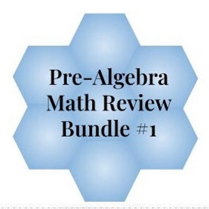 Pre-Algebra Math Bundle #1: Linear Equations - Tables