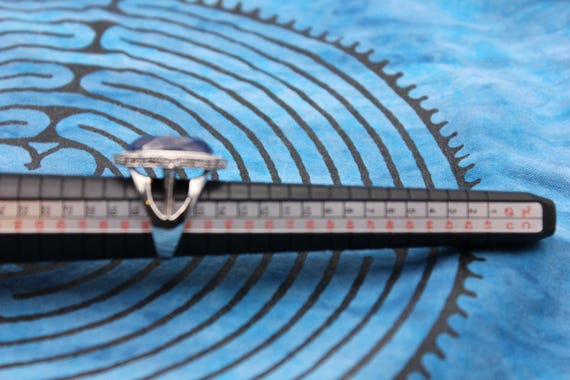 Faceted lapis dinner ring - image 7