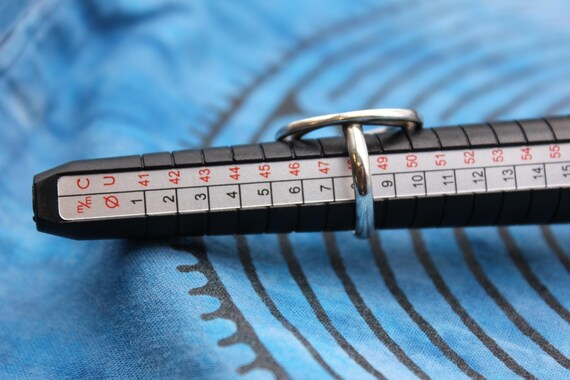 Sterling silver double circle ring - image 7