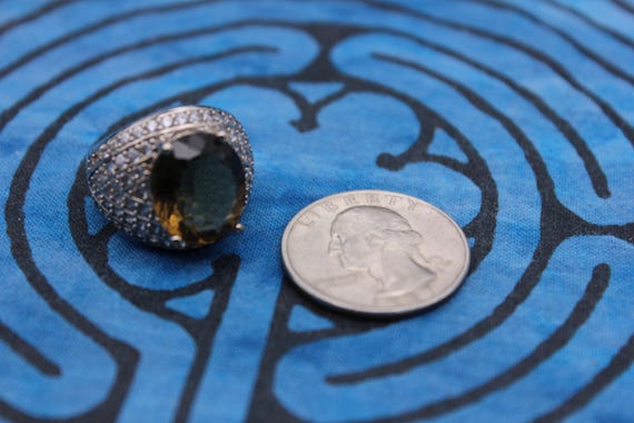 Large smoky quartz statement ring. - image 6