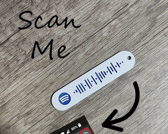 Custom Spotify Code Keychain