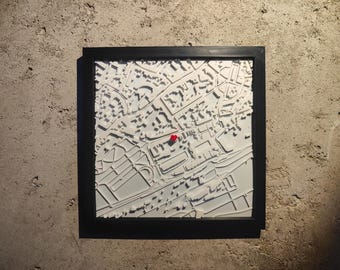 Customizable 3D plan with key location + frame