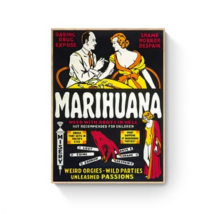 Anti-Marihuana Campaign, Vintage Poster, Propaganda Poster, DIGITAL DOWNLOAD PRINTABLE, Digitally Remastered For Large Prints 33x47in