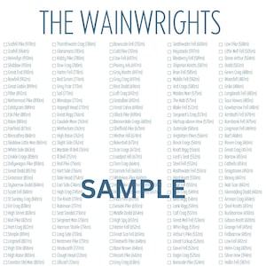 Wainwright Checklist