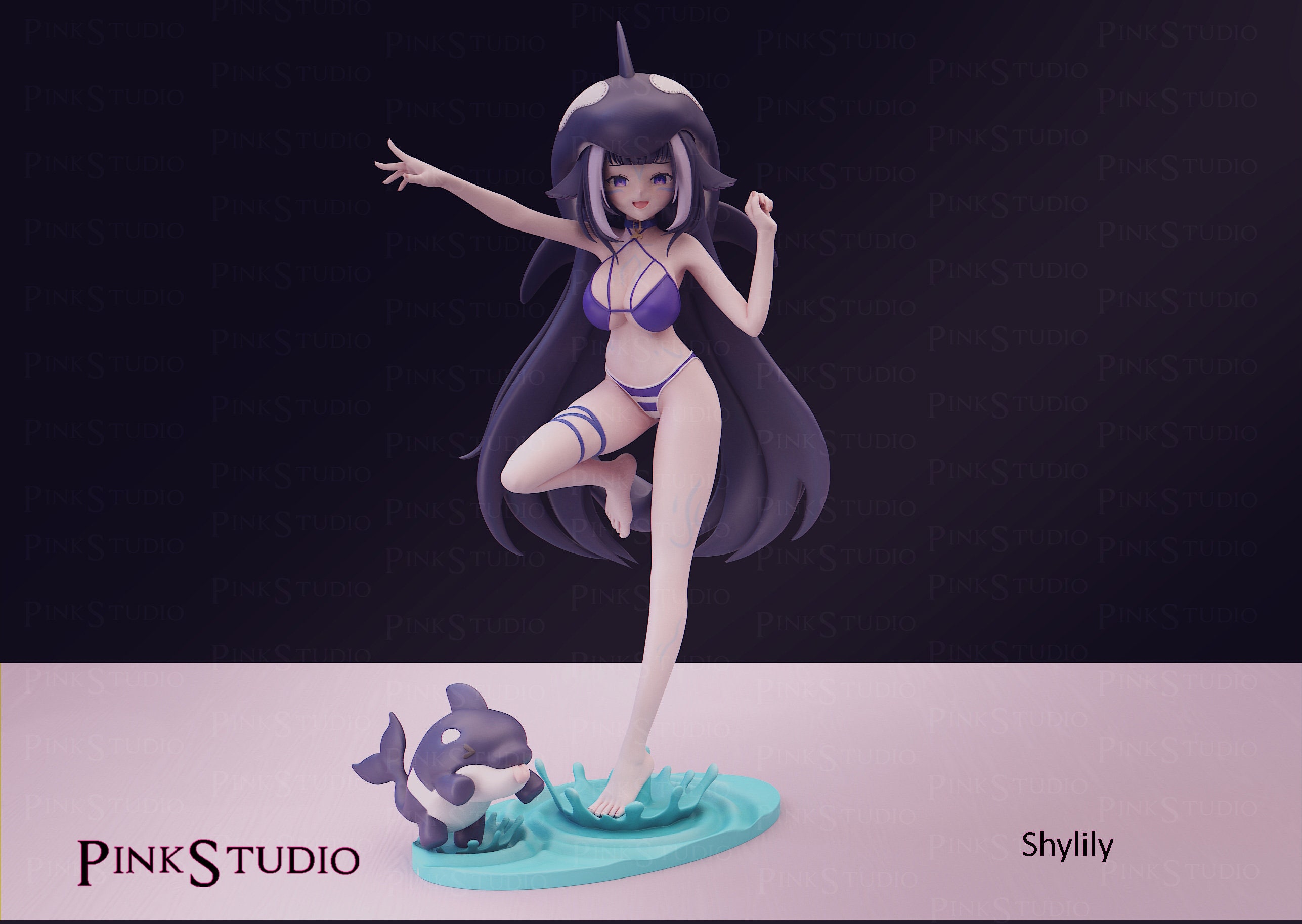 Shylily Vtuber 3d Print Not Painted - Figurine Statues & Sculptures - Etsy