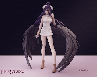 Albedo overlord 3d print Not Painted