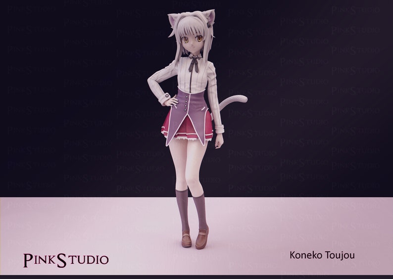 Koneko High School Dxd 3d Print Not Painted - Etsy