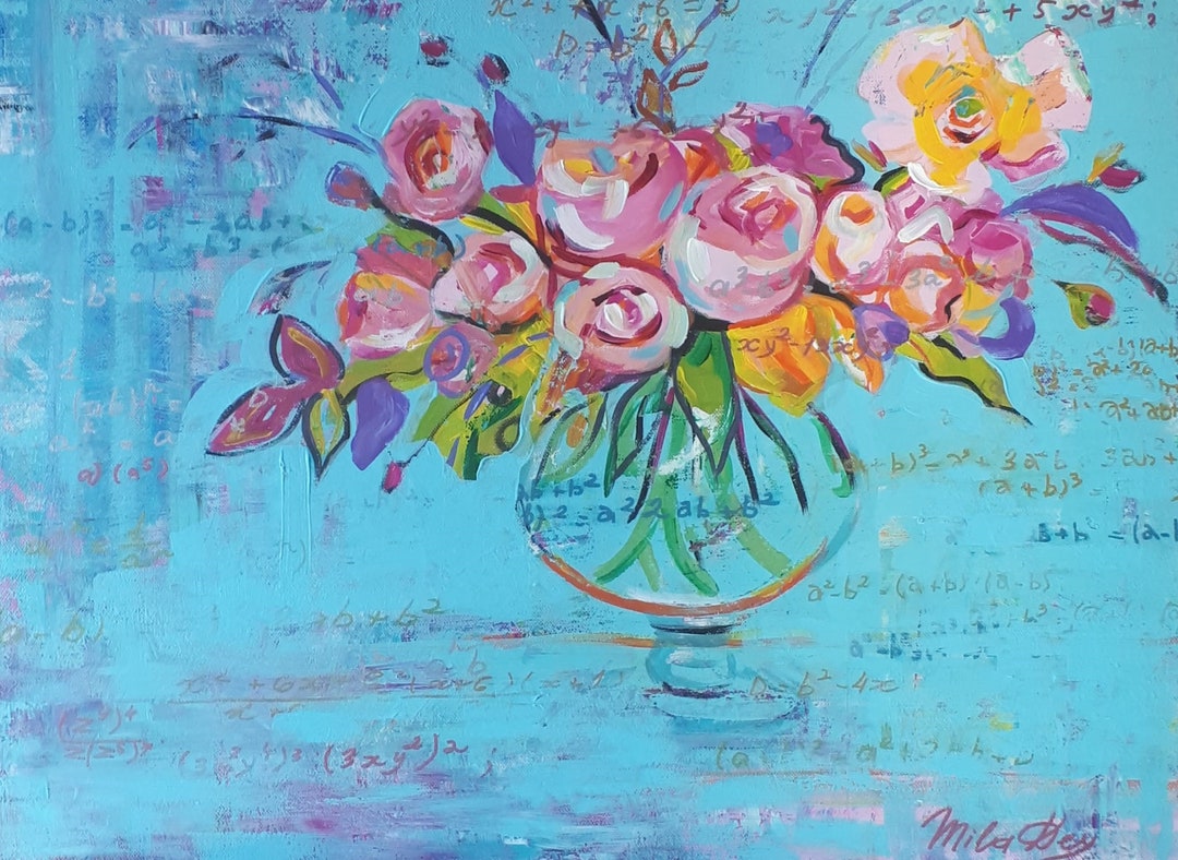 Live Art Roses Still Life With Roses Handmade Painting Roses Art Original Flowers ...